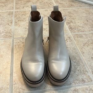 Nordstrom Miller 2 Water Resistant Boot 7.5 Ivory Burch
